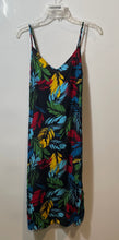 Load image into Gallery viewer, Forever 21 Womens Multicolor Leaf Print Sleeveless Midi Sundress Size Small