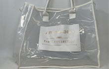 Load image into Gallery viewer, Aroma360 Paris Collection Womens Clear White Trim Double Handle Tote Bag