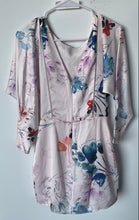 Load image into Gallery viewer, Marciano Womens Pink Multicolor Floral Long Sleeve Back Zip Sheath Dress Size 4