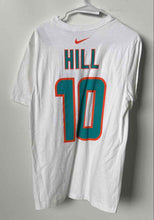 Load image into Gallery viewer, Nike Mens White Miami Dolphins Tyreek Hill #10 Pullover T-Shirt Size Medium