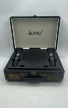 Load image into Gallery viewer, Alpowl Black Portable PA Speaker System Karaoke Machine With 2 Microphones