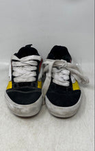 Load image into Gallery viewer, Vans Boys Off The Wall 721356 Black Orange Yellow Suede Sneakers Shoes Size 3Y