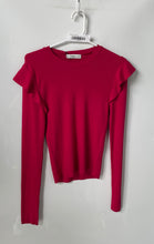 Load image into Gallery viewer, Zara Knit Womens Pink Long Sleeve Crew Neck Pullover Sweater Size S With Tag