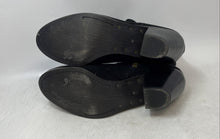 Load image into Gallery viewer, Sam Edelman Womens Black Leather Zipper Block Ankle Boots Size 10M