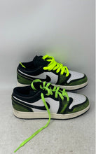 Load image into Gallery viewer, Nike Kids Air Jordan 1 Low SE DO8244-003 White Green Black Sneaker Shoes Sz 5.5Y