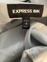 Load image into Gallery viewer, Express 1MX Mens Gray Long Sleeve Spread Collar Dress Shirt Size S/P