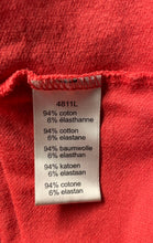 Load image into Gallery viewer, Lacoste Womens Red Short Sleeve Spread Collar Stretch Polo Shirt Size 44
