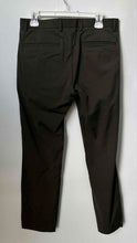 Load image into Gallery viewer, Theory Mens Green Flat Front Slash Pockets Straight Leg Dress Pants Size 30