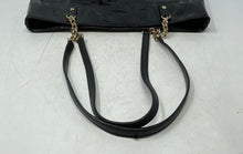 Load image into Gallery viewer, Michael Kors Womens Black Leather Signature Print Inner Pocket Shoulder Handbag