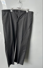 Load image into Gallery viewer, Linea Uomo Mens Gray Flat Front Pockets Straight Leg Dress Pants Size 44