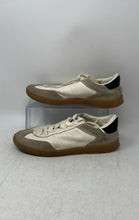 Load image into Gallery viewer, Zara Mens Beige Black Leather Round Toe Lace-Up Sneakers Shoes Size EU 38
