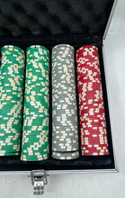 Load image into Gallery viewer, Multicolor Playing Cards Dealer Blind Buttons Poker Chip Set With Case