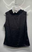Load image into Gallery viewer, Calvin Klein Womens Black Ruffle Sleeveless Pullover Blouse Top No Size