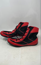 Load image into Gallery viewer, Kefuwu Mens Black Red Non-Slip Lace-Up High Top Boxing Boots Size 12.5