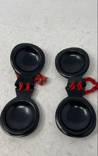 Load image into Gallery viewer, Set Of 2 Vintage Black Wooden Musical Instrument Castanets Hand Percussion