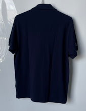 Load image into Gallery viewer, Lacoste Mens Blue Cotton Classic Fit Short Sleeve Collared Polo Shirt Size M