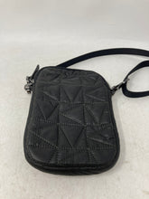 Load image into Gallery viewer, Michael Kors Womens Black Leather Outer Pocket Adjustable Strap Crossbody Bag