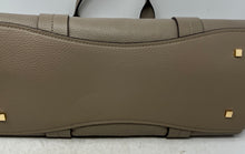 Load image into Gallery viewer, Michael Kors Womens Romee Gray Leather Charm Bottom Studs Double Handle Tote Bag