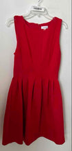 Load image into Gallery viewer, Calvin Klein Womens Red Pleated Sleeveless Round Neck A-Line Dress Size 6