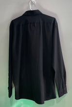 Load image into Gallery viewer, Nautica Mens Black Slim Fit Long-Sleeve Collared Dress Shirt Size XL 17-17.5