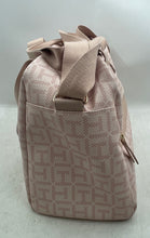 Load image into Gallery viewer, Tommy Hilfiger Womens Pink Monogram Adjustable Strap Travel Duffle Handbag