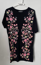 Load image into Gallery viewer, Zara Womens Multicolor Embroidered Floral Trafaluc Spring Short Shift Dress Sz S