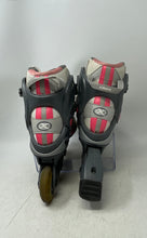 Load image into Gallery viewer, DBX Womens Abec 7 Gray Pink Four Wheels Adjustable Strap Inline Skates Size 6