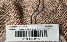 Load image into Gallery viewer, Forever 21 Womens Pink Long Sleeve Surplice Neck Regular Fit Wrap Sweater Size M