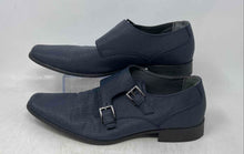 Load image into Gallery viewer, Calvin Klein Mens Navy Blue Square Toe Monk Strap Dress Shoes Size 8.5