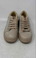 Load image into Gallery viewer, Berness Womens SIA01 Beige Lace-Up Rhinestone Bling Sneaker Shoes Size 10