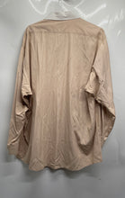 Load image into Gallery viewer, Brooks Brothers Mens Beige Striped Long Sleeve Collared Dress Shirt Size 17.5