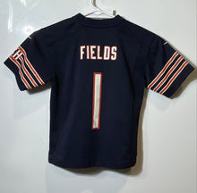 Load image into Gallery viewer, Nike Kids Blue On Field NFL Chicago Bears #1 Justin Fields Football Jersey Sz M