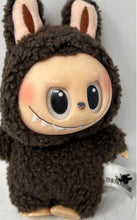 Load image into Gallery viewer, Pop Mart The Monsters Labubu Brown Replica Vinyl Face Plush Toy Keychain