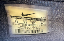 Load image into Gallery viewer, Nike Mens Hyperdunk 2012 TB 524882-401 Black Lace-Up Basketball Shoes Size 12