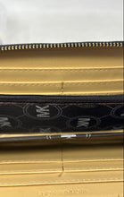 Load image into Gallery viewer, Michael Kors Womens Black Saffiano Leather Inner Divider Zip-Around Wallet