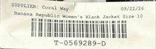 Load image into Gallery viewer, Banana Republic Womens Black Regular-Fit Long Sleeve Full-Zip Jacket Size 10