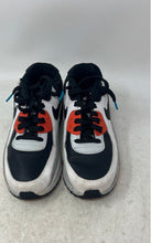 Load image into Gallery viewer, Nike Kids Air Max 90 Black White Orange Leather Lace-Up Sneaker Shoes Size 5.5Y