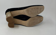 Load image into Gallery viewer, Kate Spade New York Womens Dolores Too Black Beige Block Pump Heels Size 8