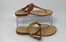 Load image into Gallery viewer, Sianoviaroma Positano Womens Brown Adjustable Buckle Thong Sandals Size EUR 35