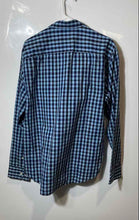 Load image into Gallery viewer, Original Penguin Mens Blue Black Check Long Sleeve Button-Up Shirt Size L