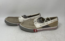 Load image into Gallery viewer, Penguin Mens Fly Ocean Beige White Lace-Up Boat Shoes Size 10