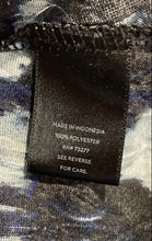 Load image into Gallery viewer, Authentic Simply Vera Vera Wang Womens Black Blue Printed Blouse Top Size S