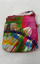 Load image into Gallery viewer, Kipling Womens Alvar Multicolor Tropical Beach Print Triple Zip Crossbody Bag