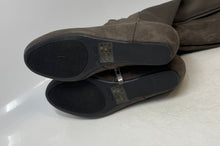 Load image into Gallery viewer, Aldo Womens Brown Suede Wedge Side-Zip Knee-High Boots Shoes Size 6.5