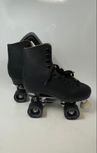 Load image into Gallery viewer, Chicago Skates Mens Black Leather Lace-Up Ankle Roller Skates Size 8