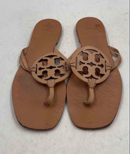 Load image into Gallery viewer, Authentic Tory Burch Womens Miller Beige Thong Sandals Size 10M Damaged