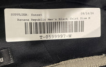 Load image into Gallery viewer, Banana Republic Mens Black Long Sleeve Crew Neck Pullover T-Shirt Size M