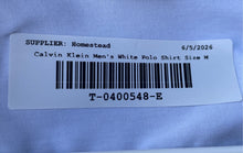 Load image into Gallery viewer, Calvin Klein Jeans Mens White Short Sleeve Collared Polo Shirt Size Medium