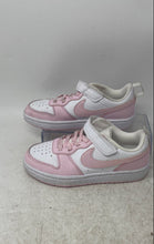Load image into Gallery viewer, Nike Kids Court Borough Low Recraft Pink White Lace-Up Sneaker Shoes Size 12C