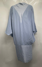 Load image into Gallery viewer, Daymor Couture Womens Blue Batwing Sleeve Back Zip Shift Dress Size 8